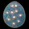 12" Lighted Blue Easter Egg Window Silhouette Decoration
